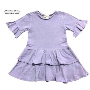 NANO Sz 2 Lavender Purple Layered Ruffle Dress